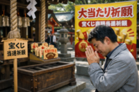 宝くじが当たる強力おまじない｜オンライン絵馬・待ち受け・吉方位で高額当選を引き寄せる方法