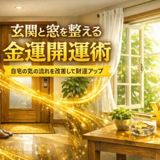 風水】玄関と窓を整える金運開運術｜自宅の気の流れを改善して財運